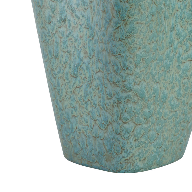 Earthenware Decorative Vase - Modern Textured Pottery, Handmade Accent Piece for Floral Arrangements, Elegant and Durable Home Decor, Stylish Centerpiece for Shelves, Tables, and Mantels