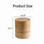 Table d'appoint ronde avec finition grain de bois naturel
