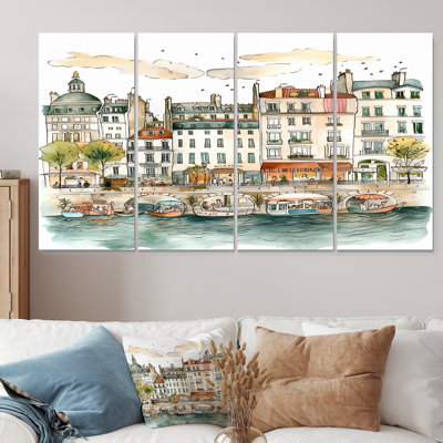 Altider - City Paris Wall Art 4 Piece
