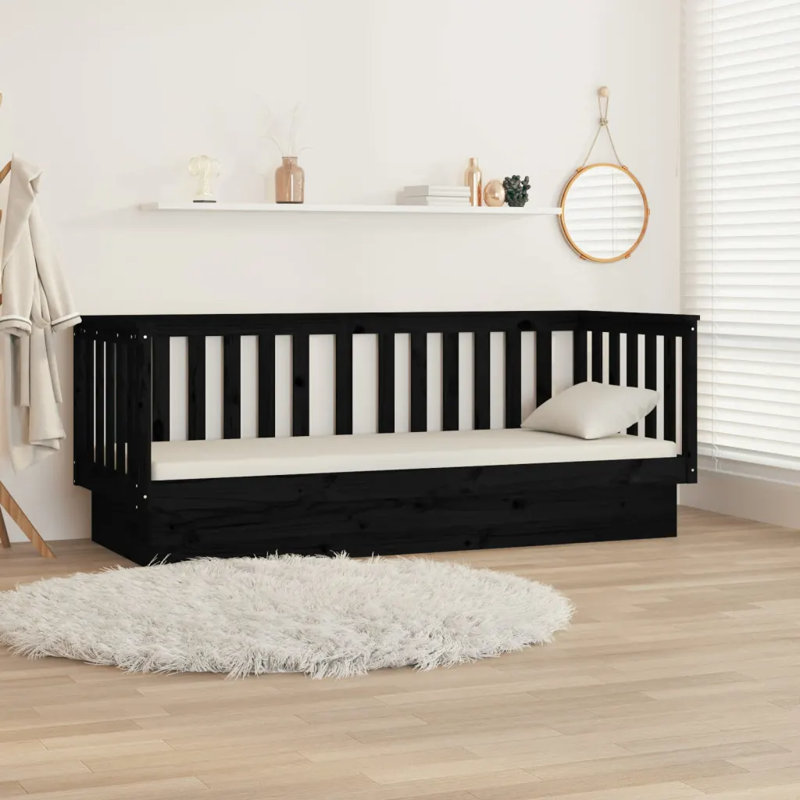 Solid Wood, Small Single (2'6), black