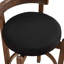 Tabourets pivotants avec repose-pieds en bois massif et lin de 26 po Cicero-129943500-129943503