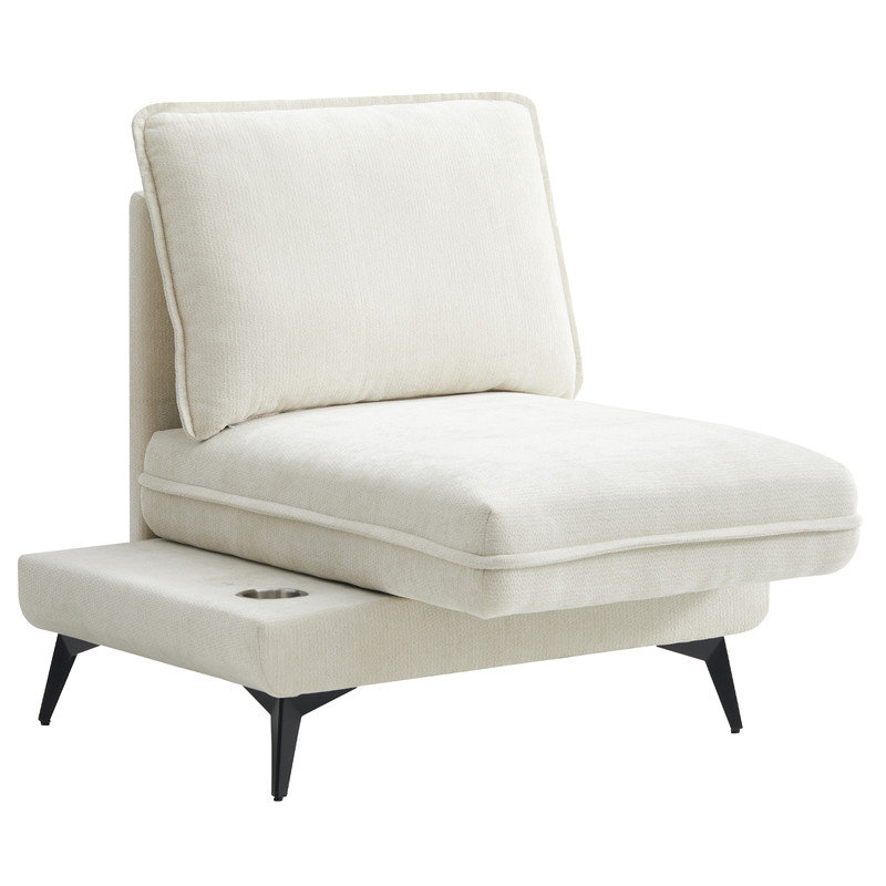 Upholstered Accent Chair, Beige