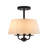 Belmont 3-Light Semi-Flush Mount Ceiling Light