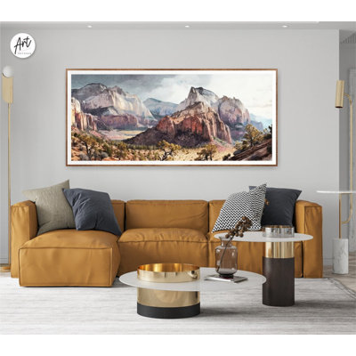Art mural horizontal Zion National Park