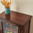 Maroon Solid Wood+Glass Display Cases