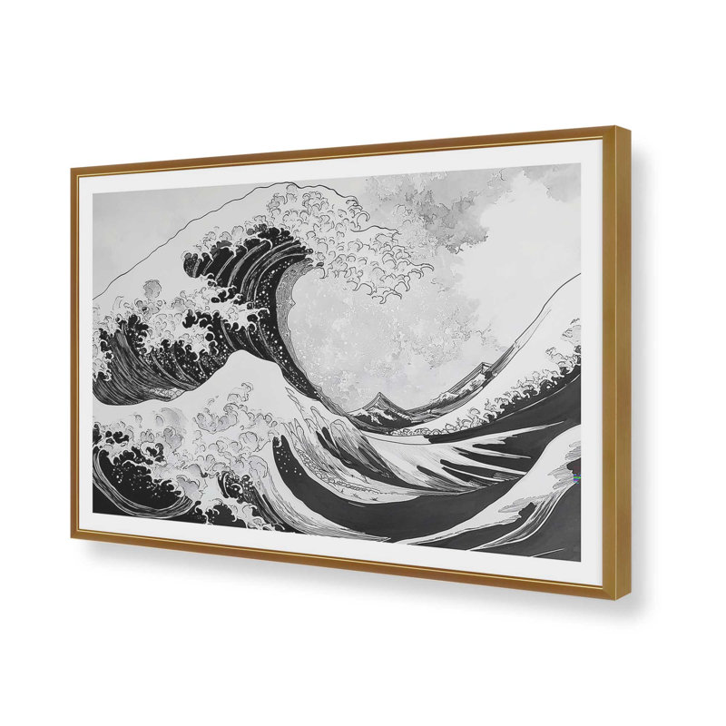 «Blackwater Rise», reproduction sur papier mat d'archives, H 11 po x l 9 po, Impression encadrée sans passe-partout, Or poli