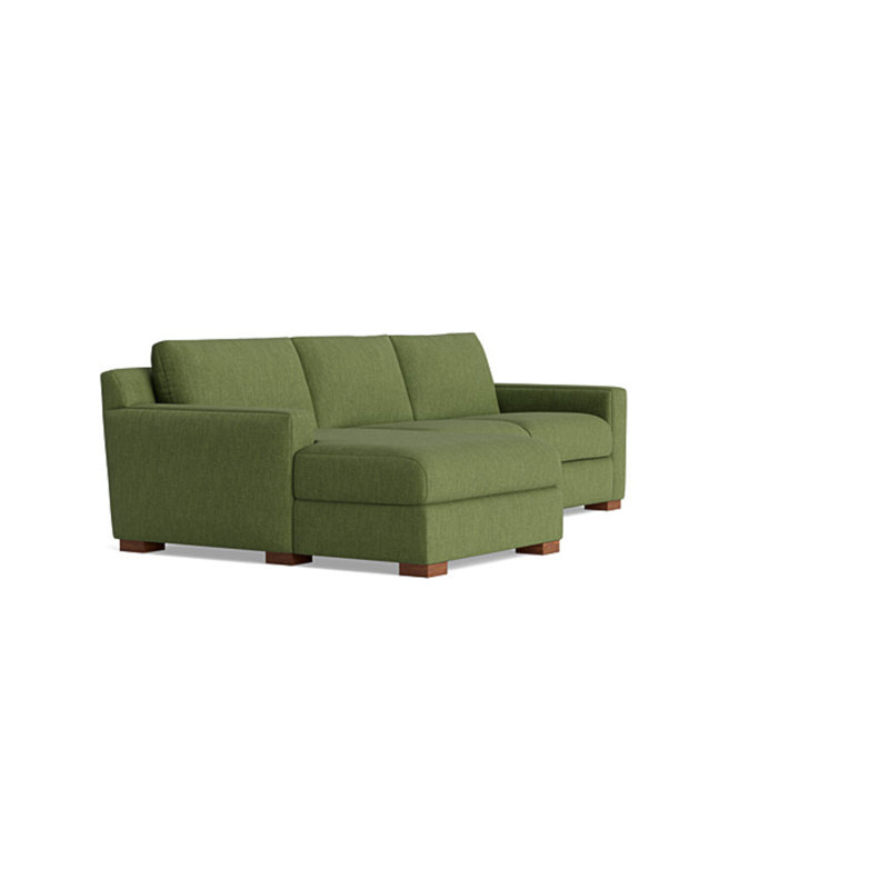 Catalina Chaise Sectional, Performance Weave - Basil, Left Hand Facing