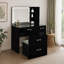 Coiffeuse 2 tiroirs avec miroir et tabouret