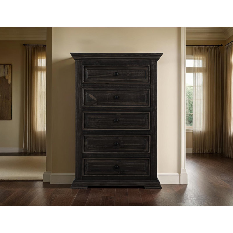 Commode 5 tiroirs Terra Dark