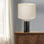 Abat-jour tambour en lin blanc-122876989