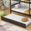 Lit simple en bois d'hévéa avec lit gigogne et conception amovible-1712334080