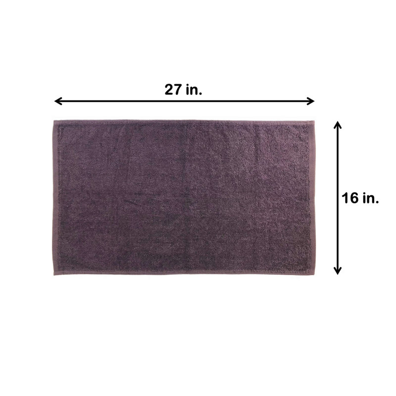 Essuie-mains 100% coton Shirli, Aubergine