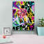 «Colorful Astronaut Graffiti Art 12» par Irena Orlov, impression sur toile giclée sur toile-20992292