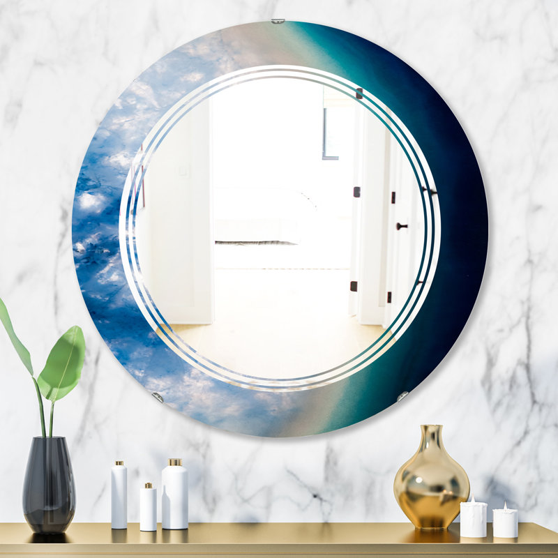 Modern Wall Mirror, 31.5" x 31.5" , Triple C Agate Beautiful