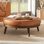 Gio Full-Grain Genuine Italian Leather Ottoman