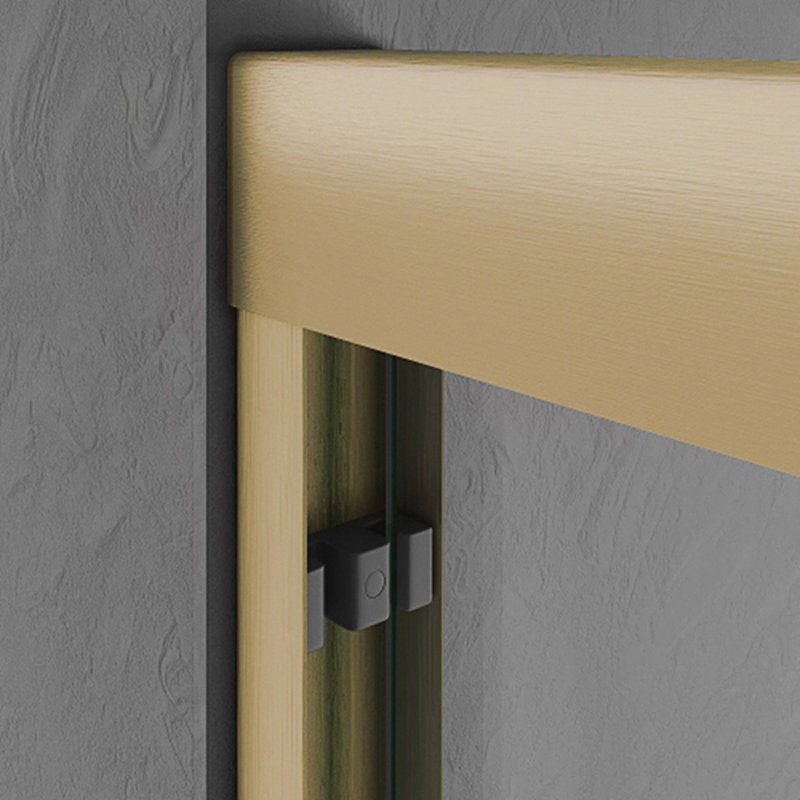 56-60 In. W X 62 In. H Sliding Glass Tub Door, Semi Frameless Double Bathtub Door, Brushed Gold