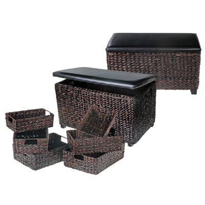 Waddington Faux Leather Ottoman