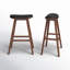 Tabouret de comptoir en bois massif Eric