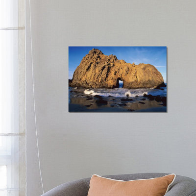 Sea Arch at Pfeiffer Beach, Big Sur, California 1 Piece Wrapped Canvas Wall Art