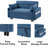 Caldina 55.3" Upholstered Sleeper Sofa-2125031500
