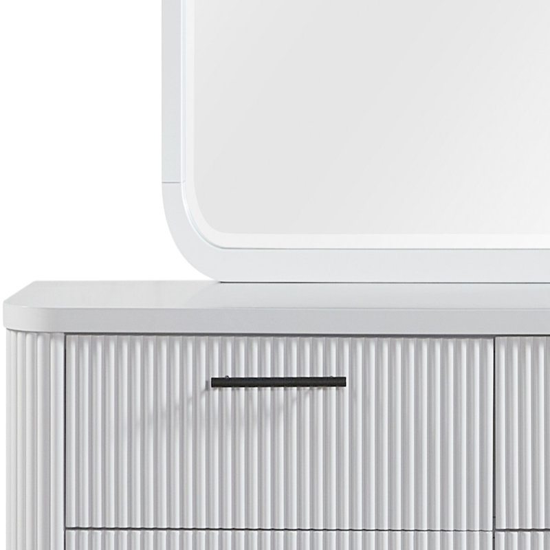 Commode 6 tiroirs, Blanc