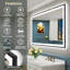 Miroir de salle de bain Tyeishia Matte-436254604