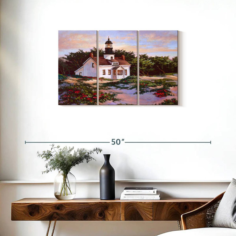 Point pinos lighthouse Aletra, H 20 po x l 33 po