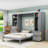 Murphy Bed with Closet, Drawers and Shelves-426032971