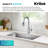 KRAUS Coda 2-Function Single Handle Pull Down Kitchen Faucet In Spot-Free-106899904