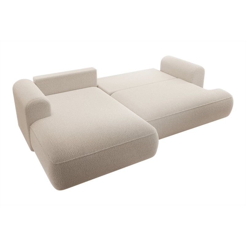Aian 3 Seater Sofa & Chaise, Left Hand Facing, Light Beige