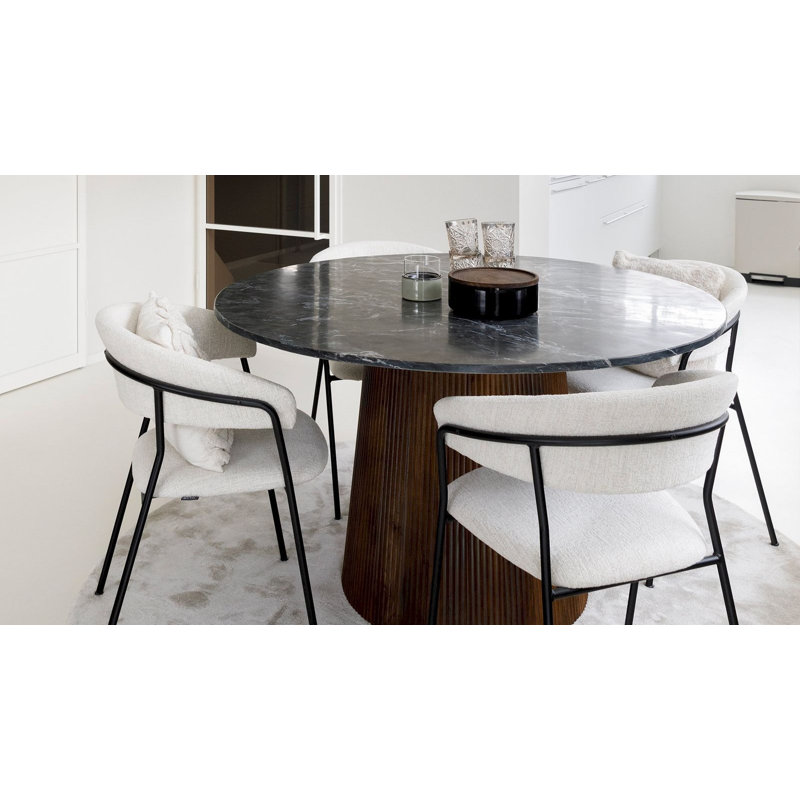 Maxim Round Marble Dining Table