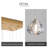16-lights Rectangular Crystal Chandeliers Led Dimmable-722498679