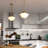Eastgate 1-Light 12 in. Wide Antique Gold Schoolhouse Mini Pendant with White Frosted Opal Glass Shade, Adj Height Hanging Ceiling Fixture for Dining Table, Kitchen, Entryway, Island, Foyer-829415929