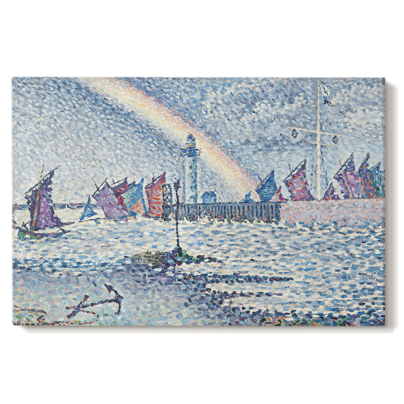 Harbor Scene with Rainbow-Paul Signac-Gallery Wrapped Canvas-1899, 40 x 60