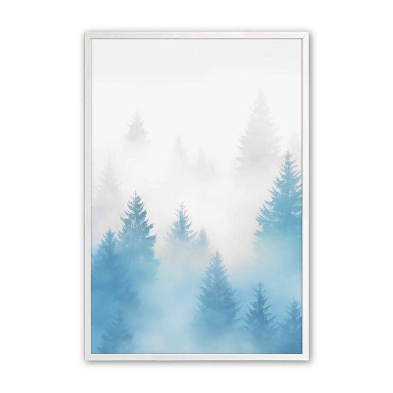 Frozen Echoes I, Cadre photo simple blanc opaque, H 11 po x l 9 po