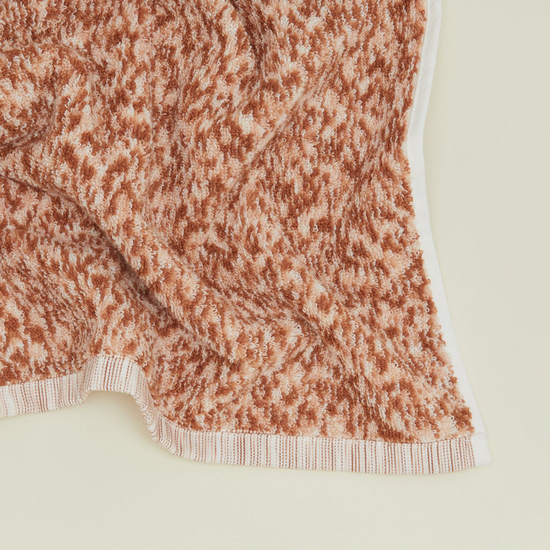  Cotton, Blush/Terracotta, Hand Towel - 1 Pack