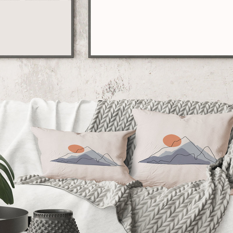 Abstract Throw Pillow, 16" x 16"