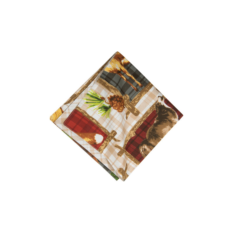 Aleita 100% Cotton Animals/Nature Square Napkin
