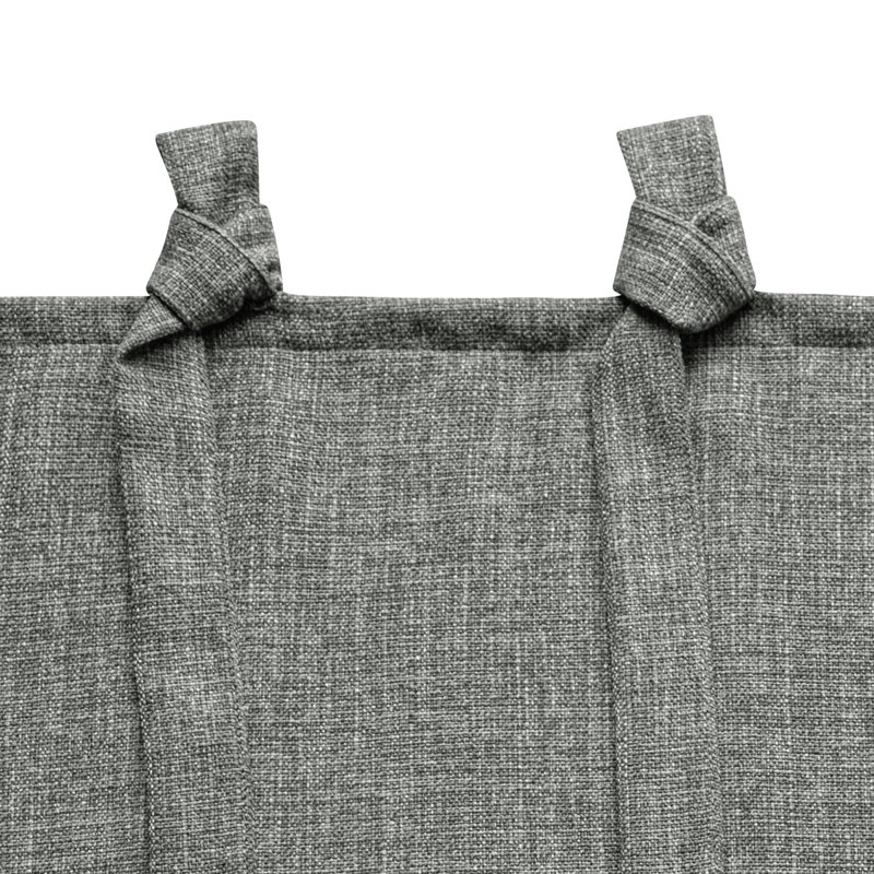 Paire de rideaux filtrant la lumière Linen, Gris foncé, L 52 po x L 84 po