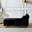 Chaise longue moderne avec revêtement en velours