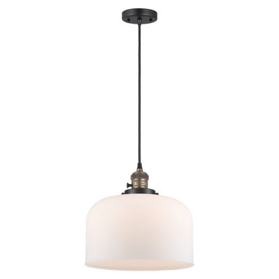 Luminaire suspendu en forme de globe à 1 lumière Analiah