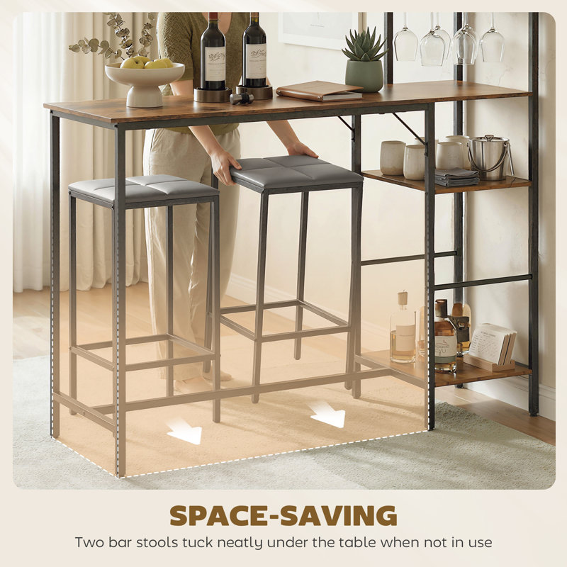 2 - Person Dining Set, Brown