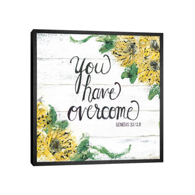 Overcome 1 Piece Wall Art on Canvas
