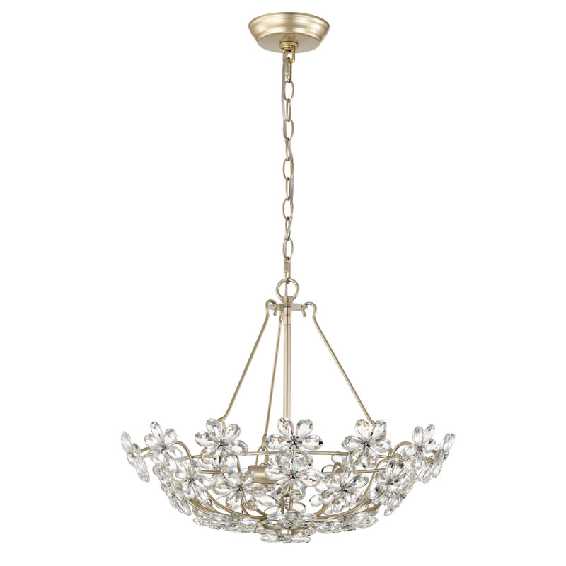Lustre en cristal 3 lumières Rosa Glam
