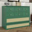 Lit escamotable en rotin avec tiroir de rangement, lit escamotable escamotable escamotable en bois-381686552