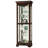 Deloatch Lighted Glass Curio Cabinet with Adjustable Shelves-1660288709
