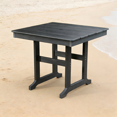 Modern Patio Dining Table with Umbrella Hole