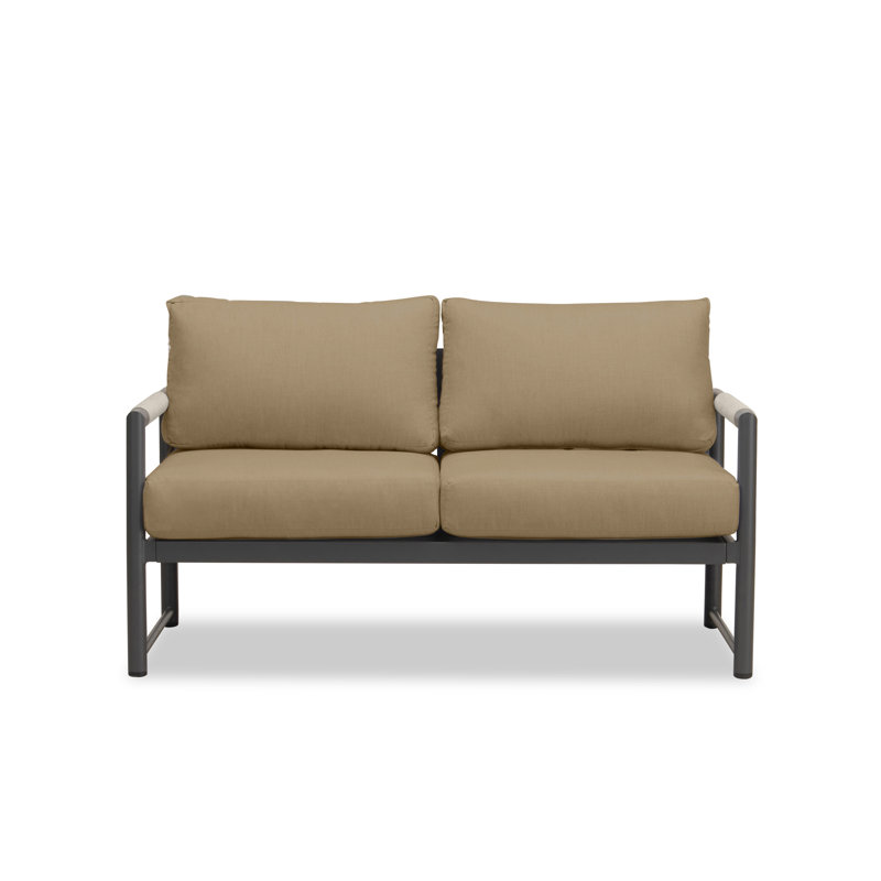 Alto Outdoor 2 - Seat Loveseat, Cast Silver Sunbrella®, Slate Gray