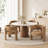 Modern Upholstered Barrel Dining Armchair-1165803934