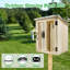 Boîte de bibliothèque extérieure imperméable à l'eau - armoire de partage en bois pour livres, journaux et échange avec la communauté
